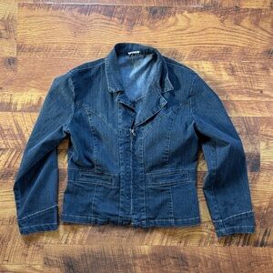 Vintage Women's CLIO Denim Zip-up Jacket